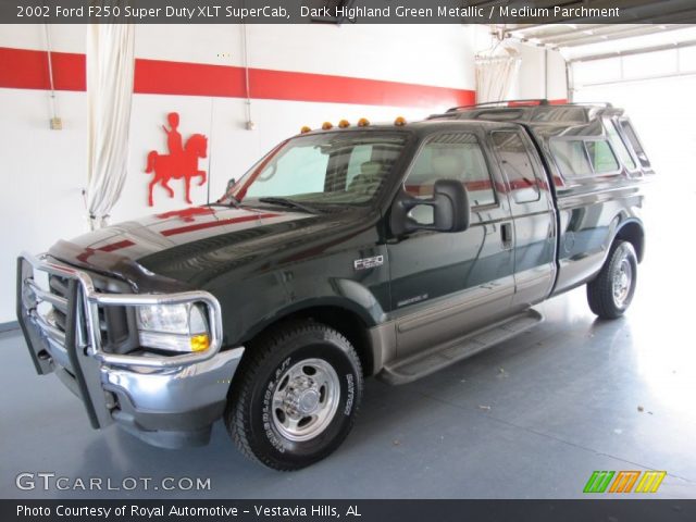 2002 Ford F250 Super Duty XLT SuperCab in Dark Highland Green Metallic