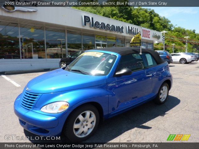 2005 Chrysler PT Cruiser Touring Turbo Convertible in Electric Blue Pearl