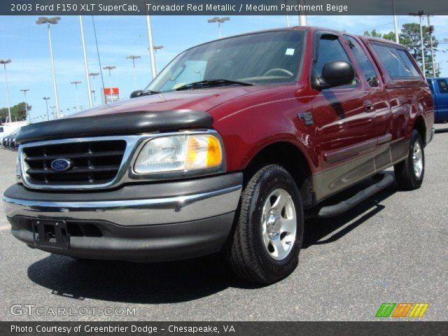 2003 Ford F150 XLT SuperCab in Toreador Red Metallic