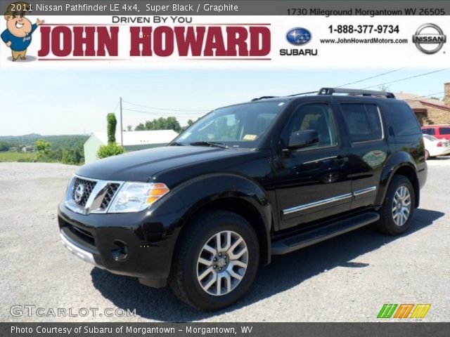 2011 Nissan Pathfinder LE 4x4 in Super Black