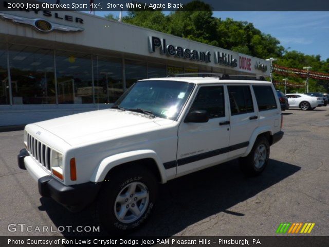 2000 Jeep Cherokee Sport 4x4 in Stone White