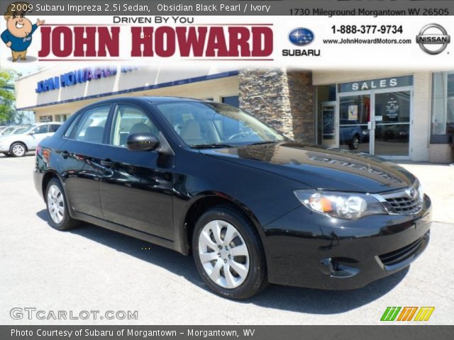 2009 Subaru Impreza 2.5i Sedan in Obsidian Black Pearl