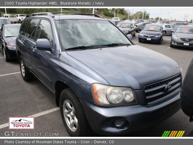 2003 Toyota Highlander 4WD in Bluestone Metallic