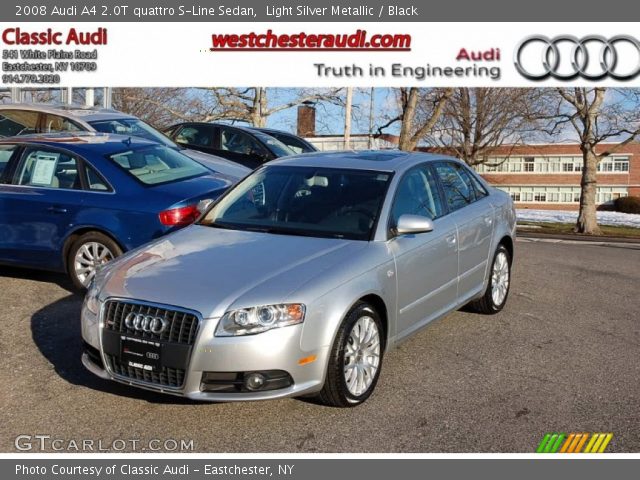 2008 Audi A4 2.0T quattro S-Line Sedan in Light Silver Metallic