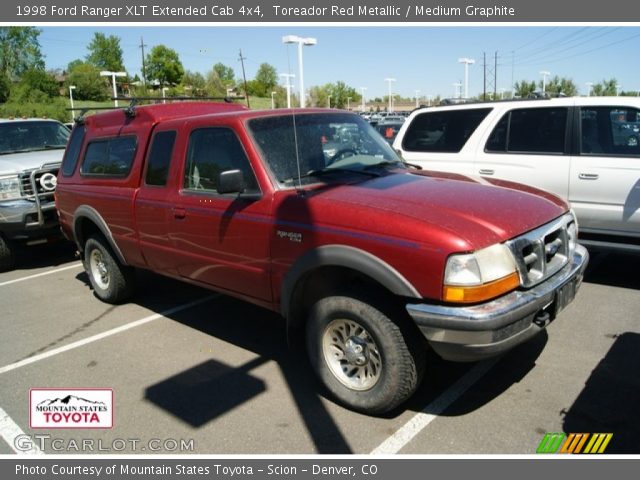 1998 Ford Ranger XLT Extended Cab 4x4 in Toreador Red Metallic