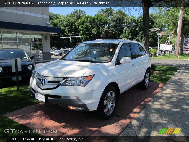 2008 Acura MDX Technology in Aspen White Pearl