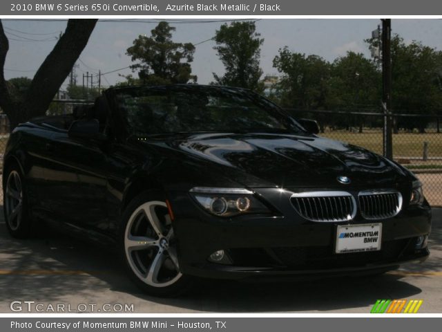 2010 BMW 6 Series 650i Convertible in Azurite Black Metallic