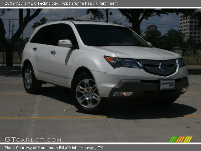 2009 Acura MDX Technology in Aspen White Pearl