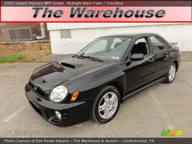 2003 Subaru Impreza WRX Sedan in Midnight Black Pearl