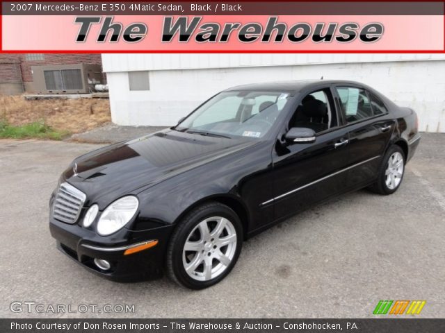 2007 Mercedes-Benz E 350 4Matic Sedan in Black