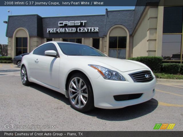 2008 Infiniti G 37 Journey Coupe in Ivory Pearl White
