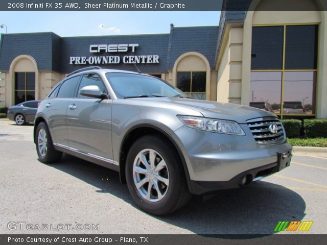 2008 Infiniti FX 35 AWD in Sheer Platinum Metallic