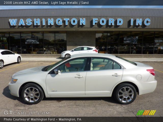 2008 Lincoln MKZ AWD Sedan in Light Sage Metallic