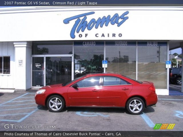 2007 Pontiac G6 V6 Sedan in Crimson Red