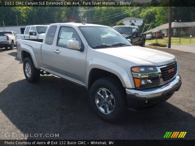 2011 GMC Canyon SLE Extended Cab 4x4 in Pure Silver Metallic