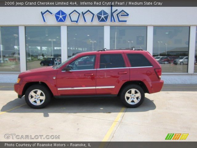 2006 Jeep Grand Cherokee Limited 4x4 in Inferno Red Crystal Pearl