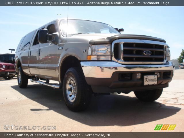 2003 Ford F250 Super Duty FX4 Crew Cab 4x4 in Arizona Beige Metallic