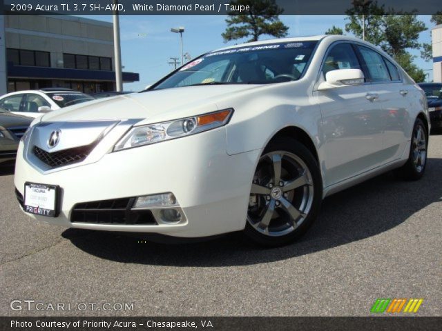 2009 Acura TL 3.7 SH-AWD in White Diamond Pearl