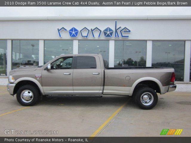 2010 Dodge Ram 3500 Laramie Crew Cab 4x4 Dually in Austin Tan Pearl