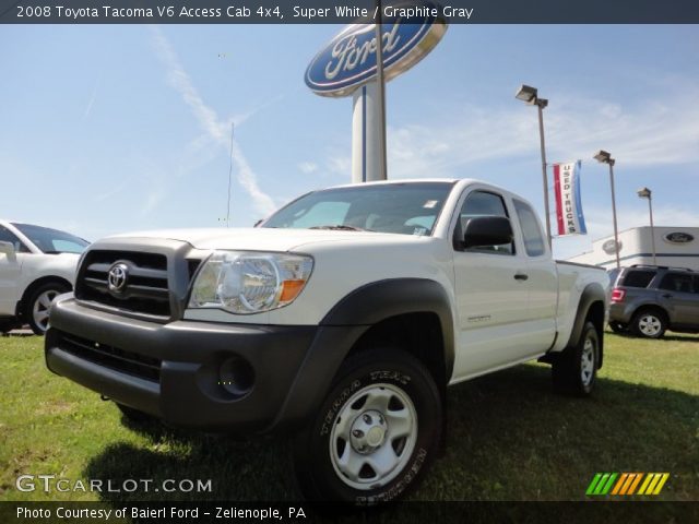 2008 Toyota Tacoma V6 Access Cab 4x4 in Super White