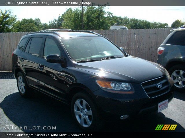 2007 Hyundai Santa Fe SE in Deepwater Blue