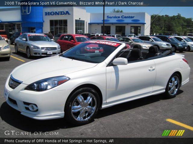 2008 Toyota Solara Sport V6 Convertible in Blizzard White Pearl