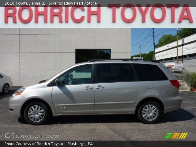 2010 Toyota Sienna LE in Silver Shadow Pearl