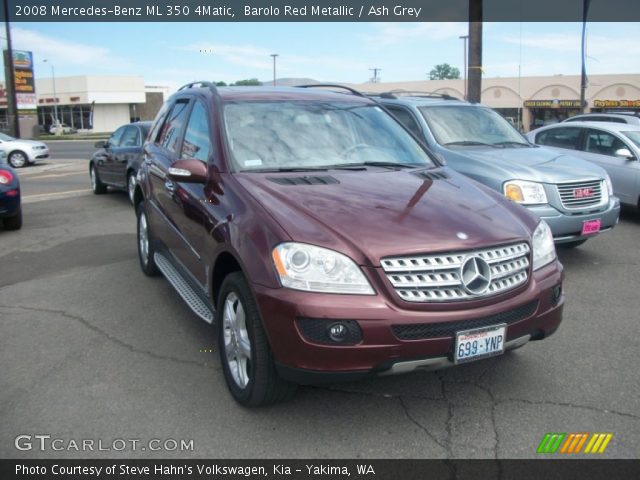 2008 Mercedes-Benz ML 350 4Matic in Barolo Red Metallic