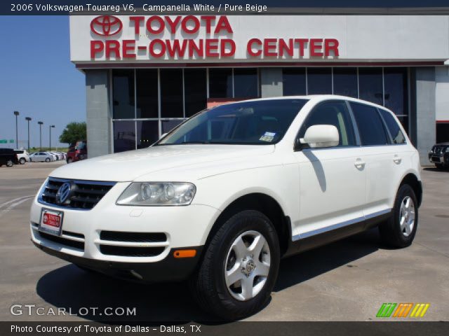 2006 Volkswagen Touareg V6 in Campanella White
