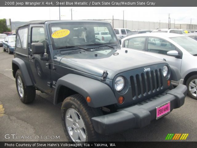 2008 Jeep Wrangler X 4x4 in Steel Blue Metallic