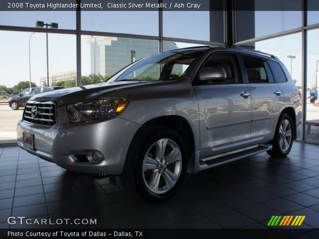 2008 Toyota Highlander Limited in Classic Silver Metallic