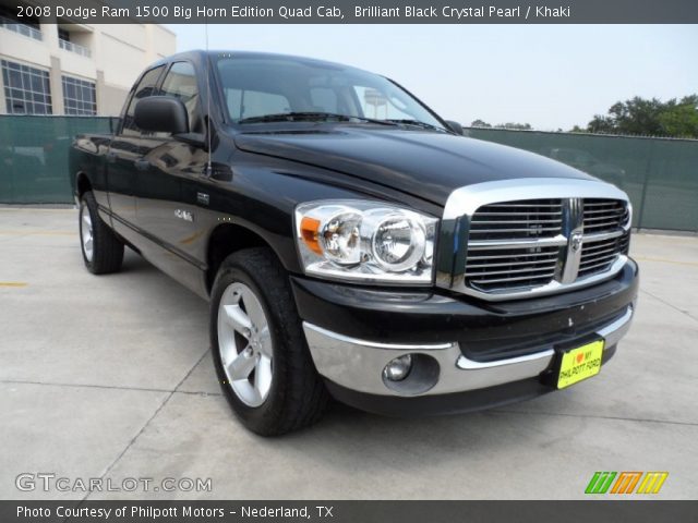 2008 Dodge Ram 1500 Big Horn Edition Quad Cab in Brilliant Black Crystal Pearl