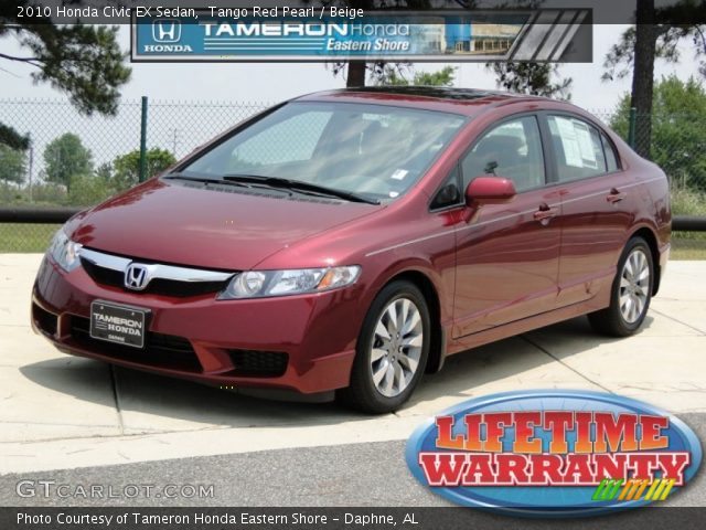 2010 Honda Civic EX Sedan in Tango Red Pearl
