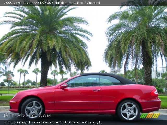 2005 Mercedes-Benz CLK 500 Cabriolet in Mars Red