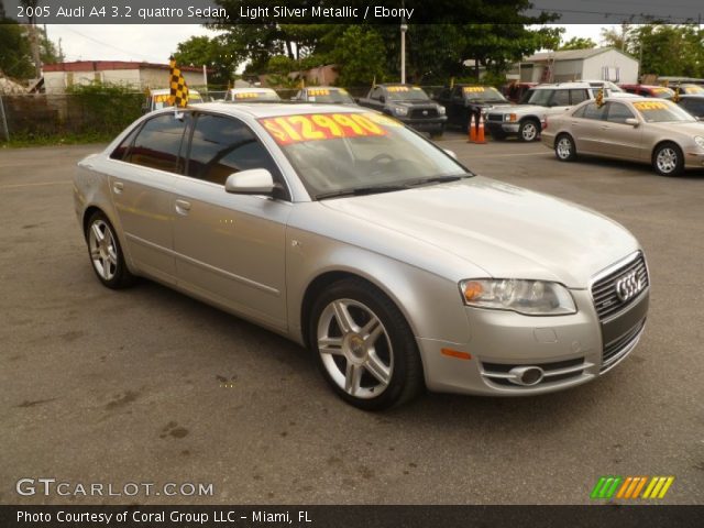 2005 Audi A4 3.2 quattro Sedan in Light Silver Metallic