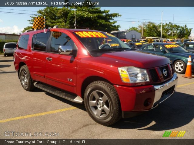 2005 Nissan Armada SE in Red Brawn