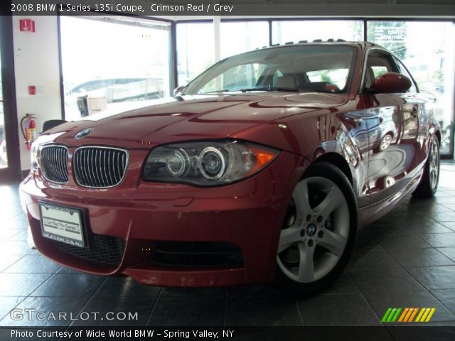 2008 BMW 1 Series 135i Coupe in Crimson Red
