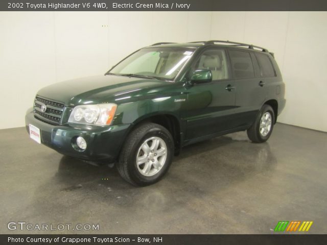 2002 Toyota Highlander V6 4WD in Electric Green Mica