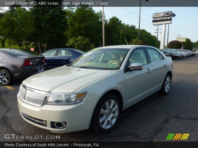 2008 Lincoln MKZ AWD Sedan in Light Sage Metallic