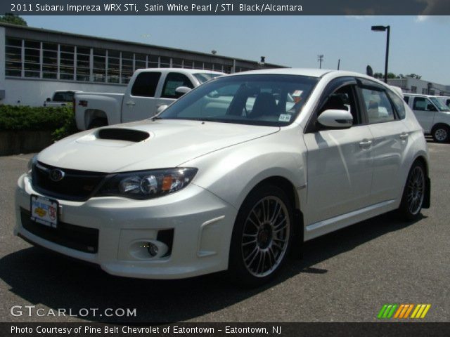 Satin White Pearl 2011 Subaru Impreza Wrx Sti Sti Black