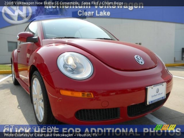 2008 Volkswagen New Beetle SE Convertible in Salsa Red