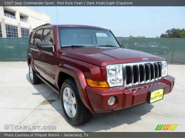 2007 Jeep Commander Sport in Red Rock Pearl