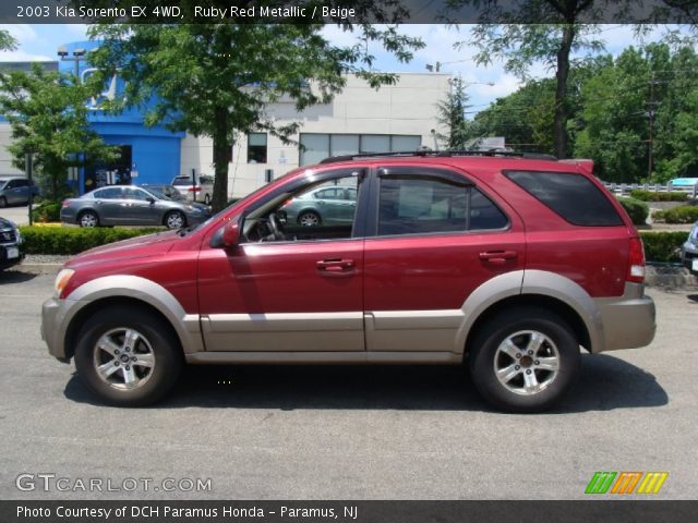 2003 Kia Sorento EX 4WD in Ruby Red Metallic