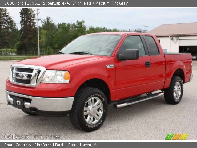 2008 Ford F150 XLT SuperCab 4x4 in Bright Red