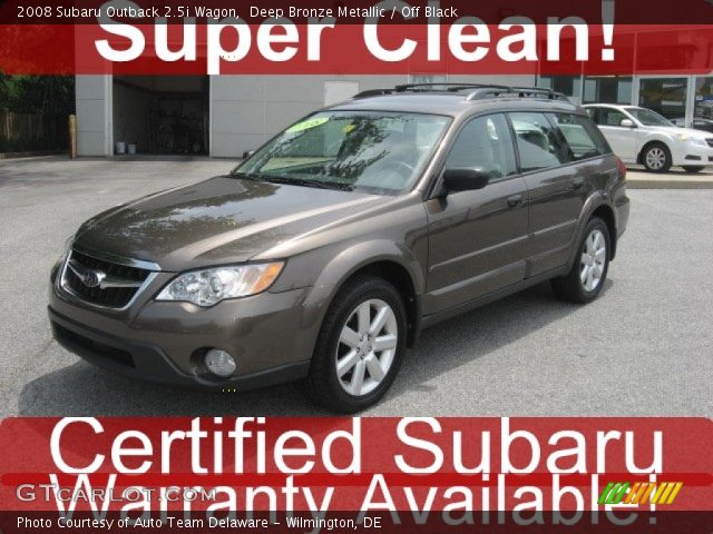 2008 Subaru Outback 2.5i Wagon in Deep Bronze Metallic