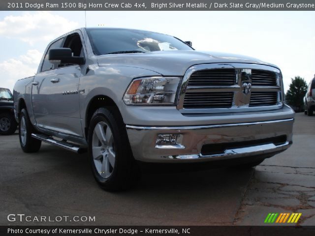 2011 Dodge Ram 1500 Big Horn Crew Cab 4x4 in Bright Silver Metallic