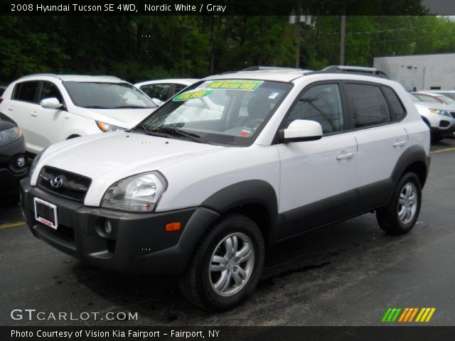 2008 Hyundai Tucson SE 4WD in Nordic White