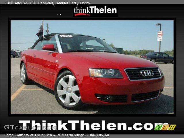 2006 Audi A4 1.8T Cabriolet in Amulet Red