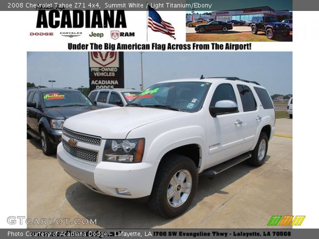 2008 Chevrolet Tahoe Z71 4x4 in Summit White