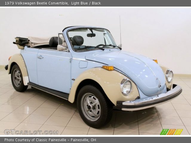 1979 Volkswagen Beetle Convertible in Light Blue